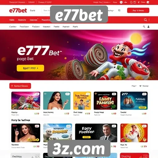 Navegação intuitiva é foco no site e77bet